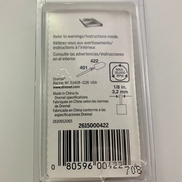 Felt Polishing Tip #422 NIB 080596004224 DREMEL **NEW** - Picture 2 of 2